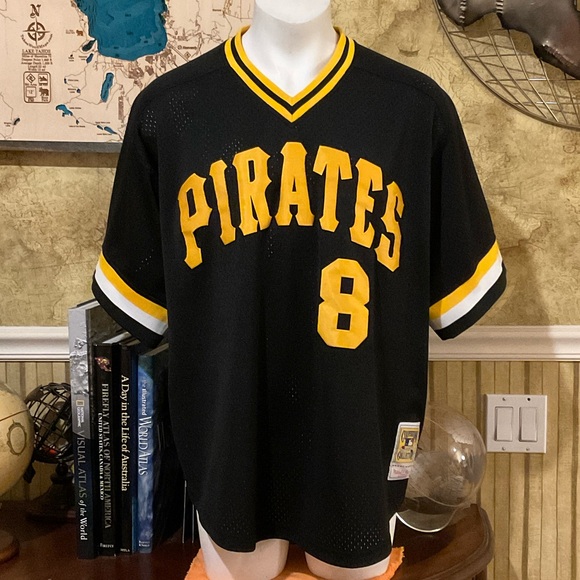 Mitchell & Ness Other - Mitchell & Ness Black Cooperstown Pirates Stargell #8 Collection Jersey 3XL